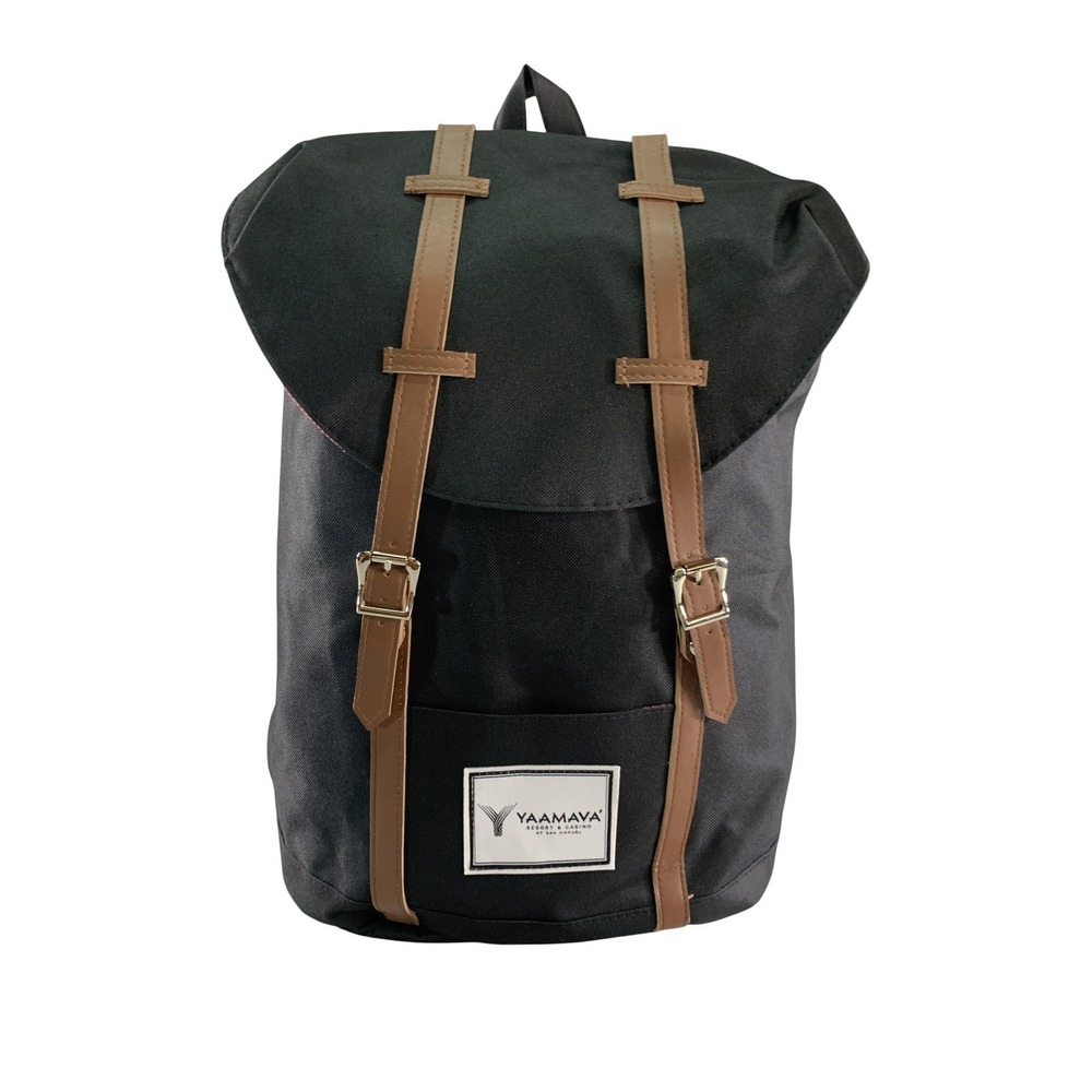 Yaamava' Black Laptop Backpack Bag Men Travel Daypack Soft Case School Work